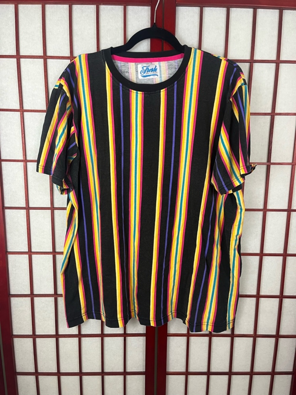 Fresh Prints Of Bel Air multicolor Striped Retro T-Shirt